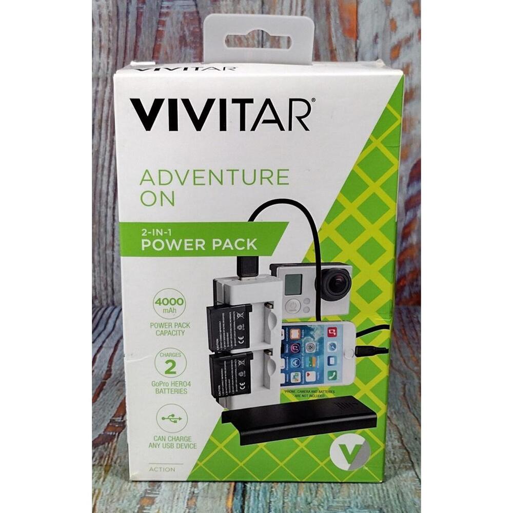 Vivitar Adventure On 2-in-1 Power Pack for GoPro HERO4 and USB Devices‎